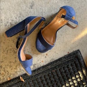 J. Adams Denim Heels